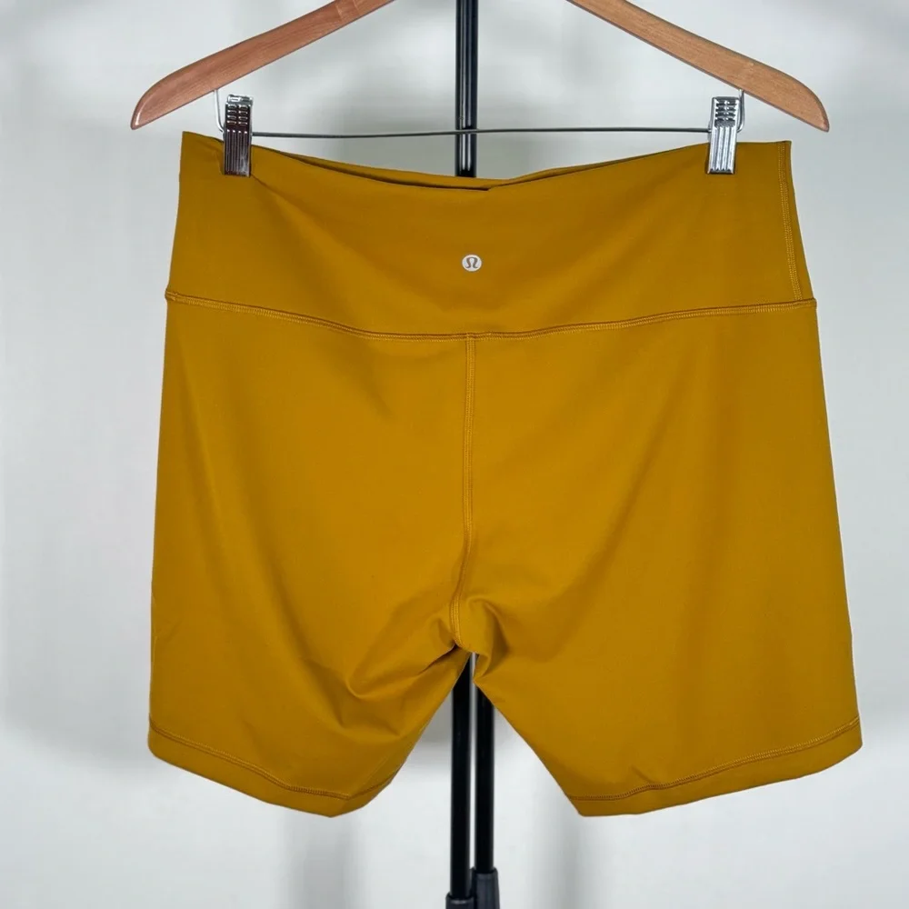 NWOT Lululemon Wunder Train High Rise Short 8" Gold Spice - Picture 7 of 7